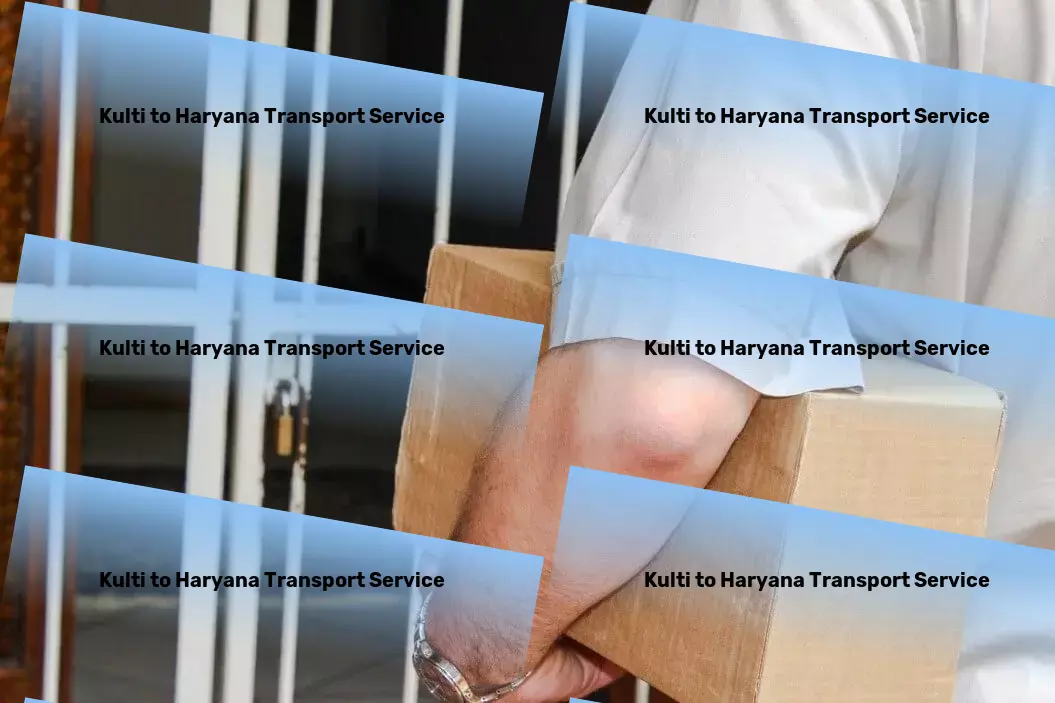 Kulti to Haryana Bike Transport And Scooty Courier Interstate transport